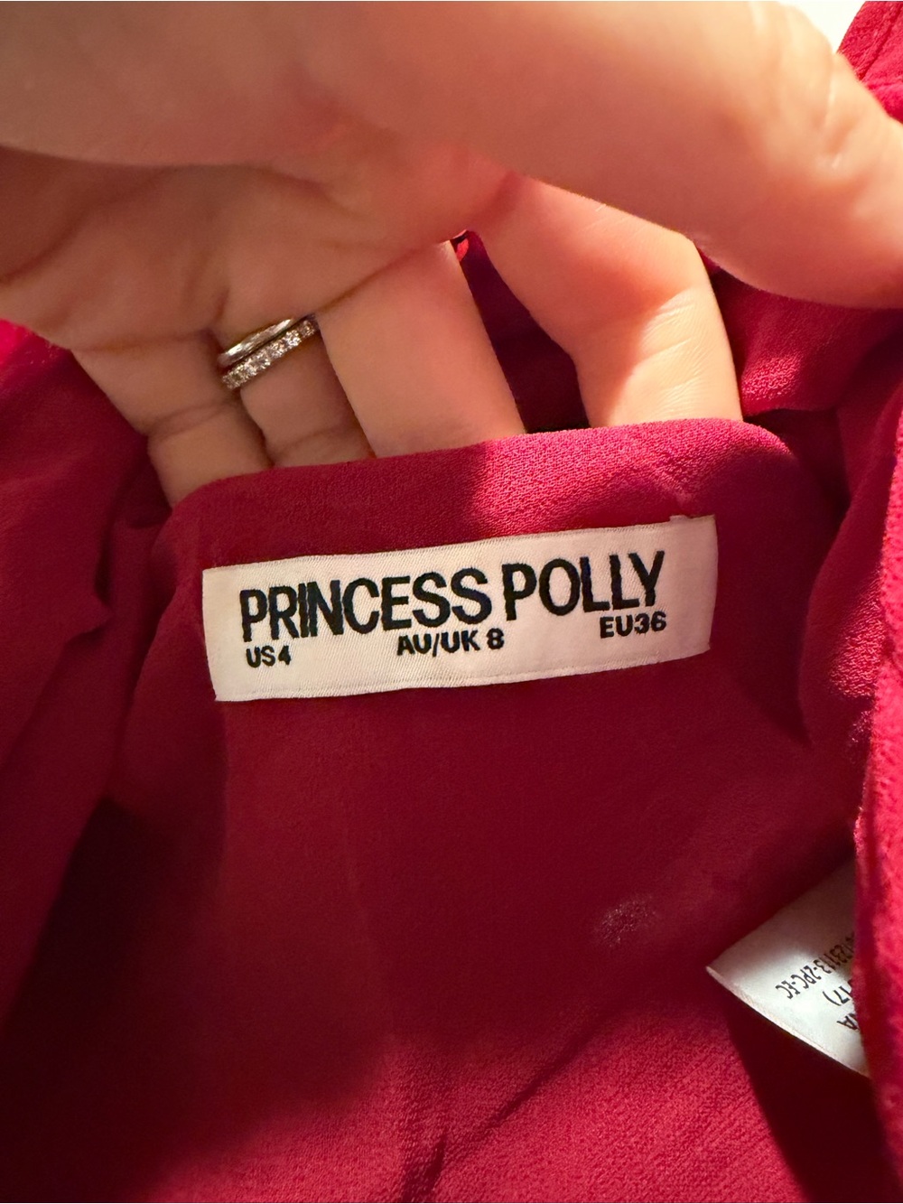 Princess Polly Red Beaded Cowl Neck Camisole - Picture 2 of 4